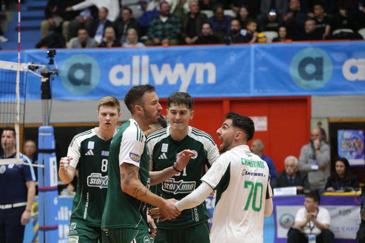 Παναθηναϊκός – Φλοίσβος 3-2: Το «τριφύλλι» θριάμβευσε στο tie break και σήκωσε το Κύπελλο Ελλάδας στο βόλεϊ μετά από 16 χρόνια