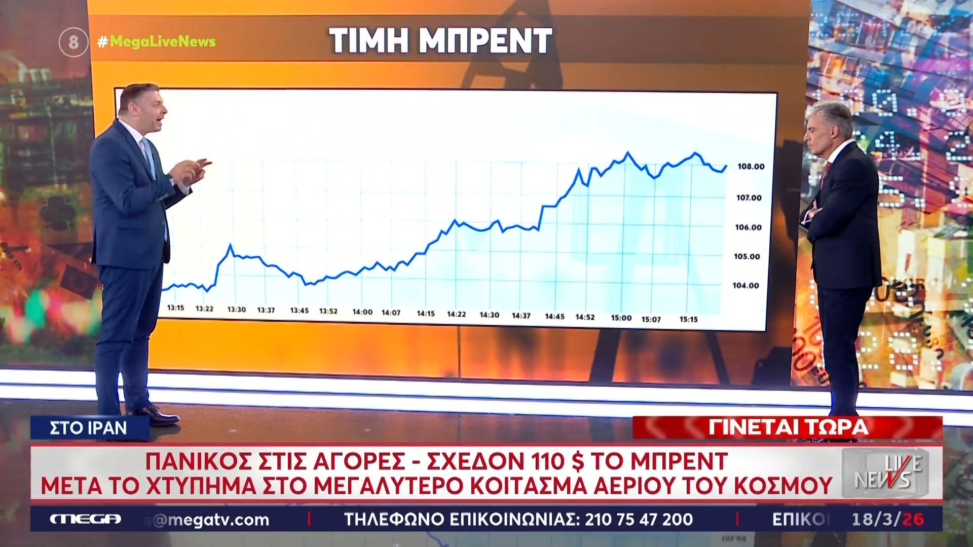 Πανικός στις αγορές – Σχεδόν 110$ το Μπρεντ μετά το χτύπημα στο μεγαλύτερο κοίτασμα αερίου του κόσμου