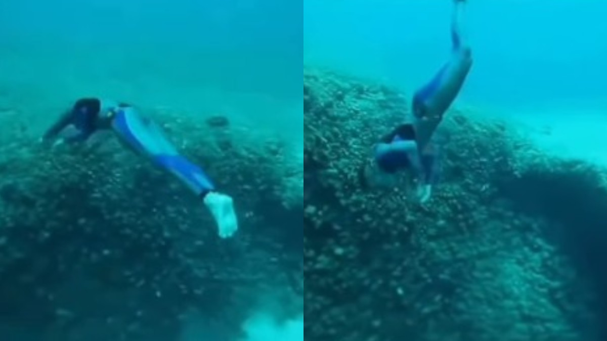 Συγκλονιστικό βίντεο: Κατάδυση στο Πηγάδι του Διάβολου στη Βουλιαγμένη από Έλληνα