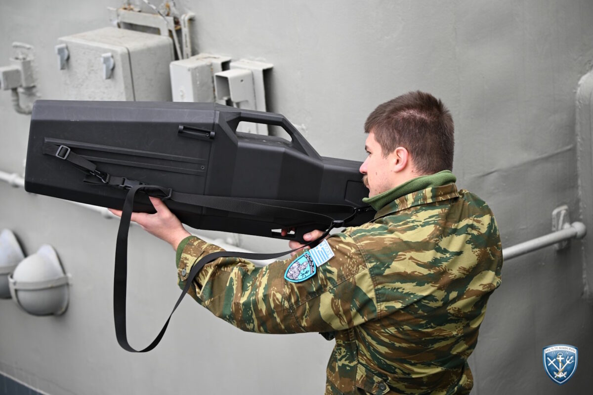 Αντι-drone σύστημα που χρησιμοποιήθηκε στην άσκηση «UVEX 1/26» του Πολεμικού Ναυτικού