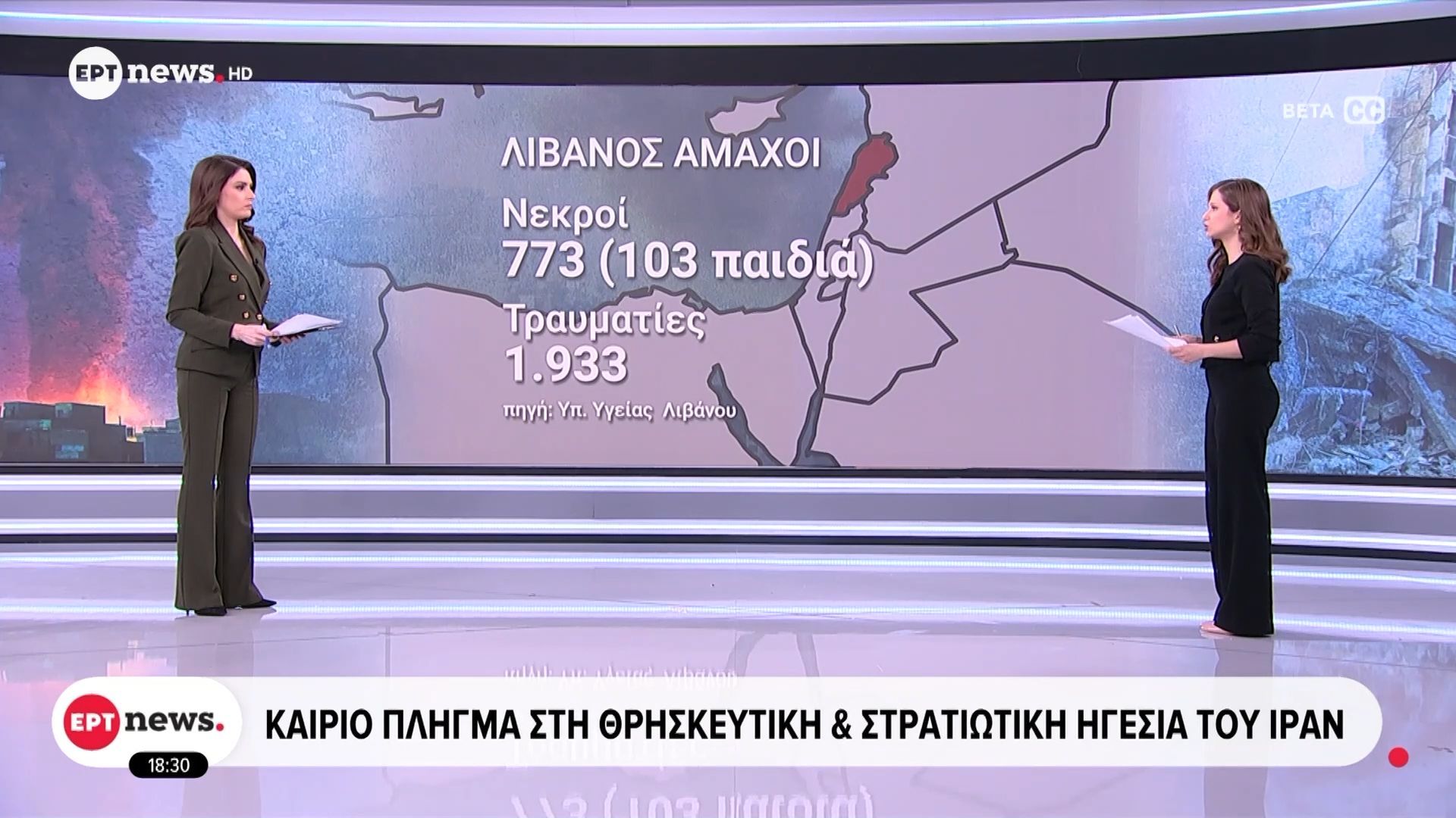 Πόλεμος στη Μέση Ανατολή: Χιλιάδες οι άμαχοι τραυματίες στο Ιράν, και παιδιά μεταξύ των νεκρών στον Λίβανο
