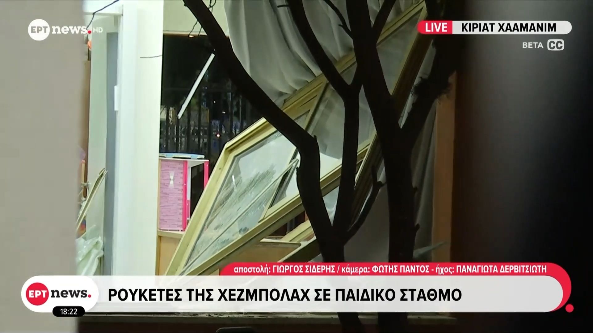 Πόλεμος στη Μέση Ανατολή: Ρουκέτες της Χεζμπολάχ σε παιδικό σταθμό στο κεντρικό Ισραήλ