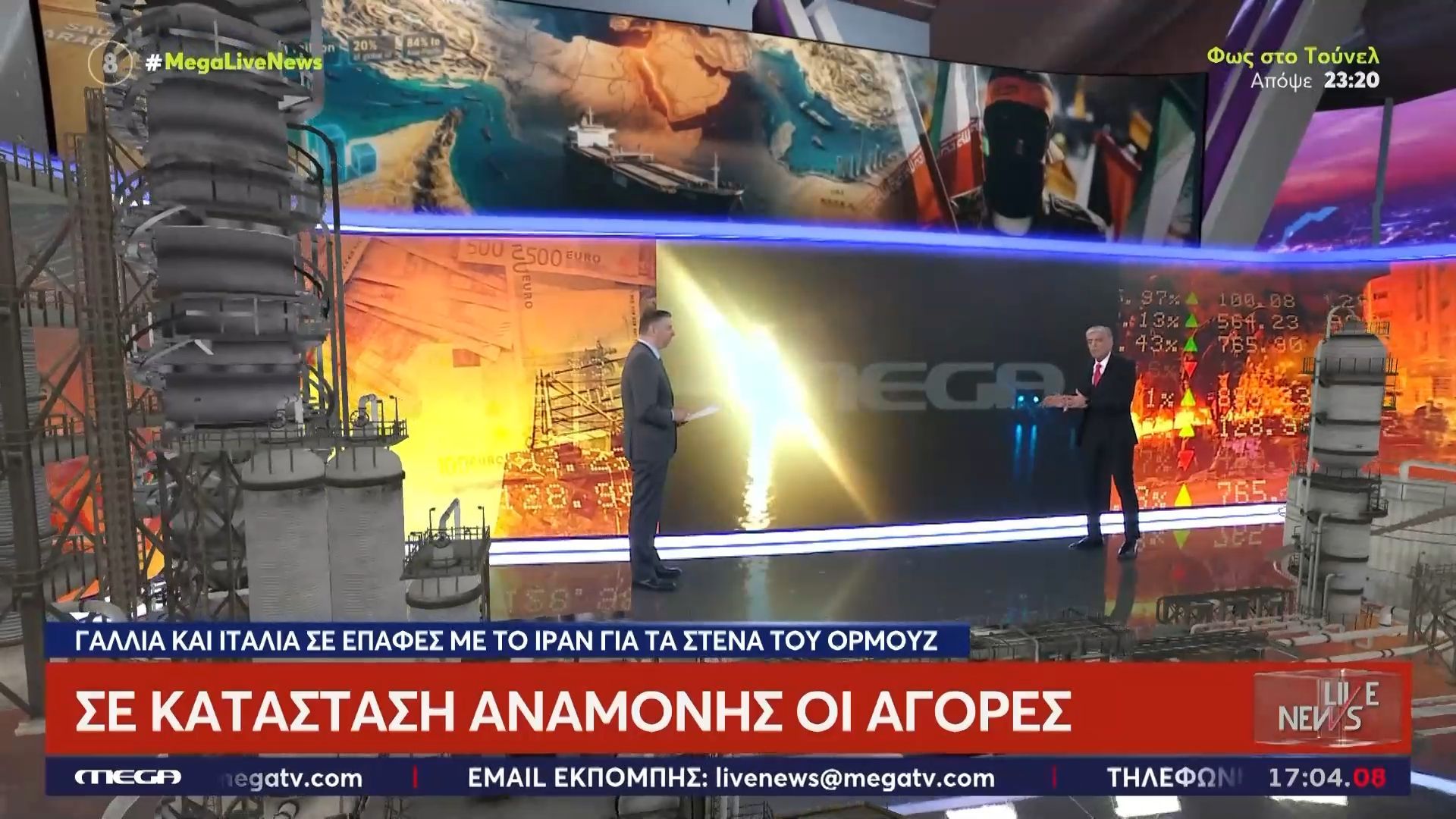 Πόλεμος στη Μέση Ανατολή: Σε κατάσταση αναμονής οι αγορές – Γαλλία και Ιταλία σε επαφές με το Ιράν για τα Στενά του Ορμούζ