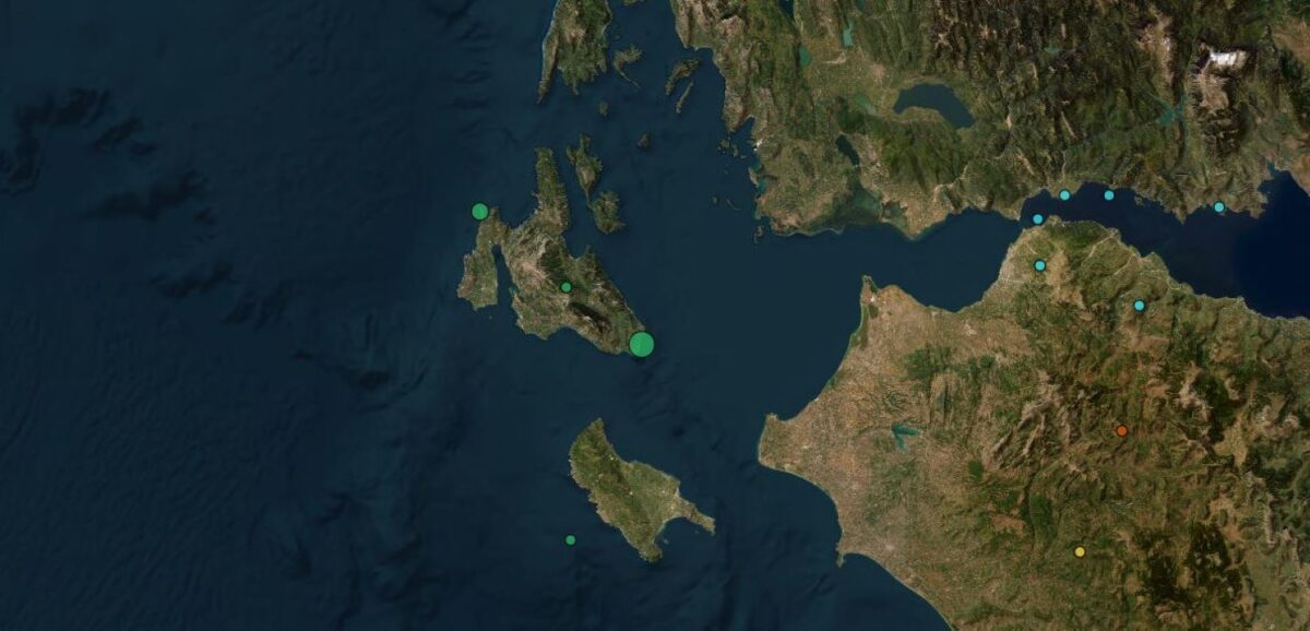 Δόνηση 4,3 Ρίχτερ συγκλονίζει την Κεφαλονιά