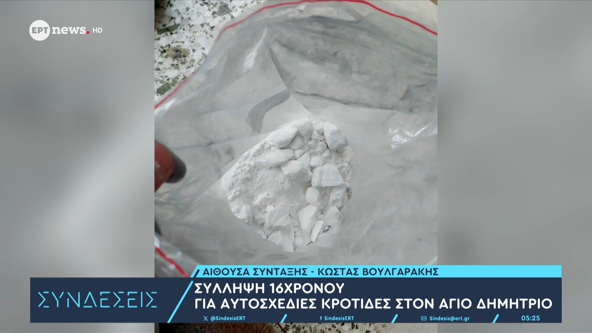 Σύλληψη 16χρονου για αυτοσχέδιες κροτίδες στον Άγιο Δημήτριο
