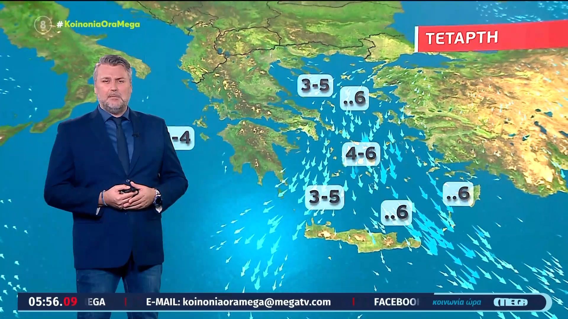 Συννεφιασμένος ο καιρός σήμερα, Τετάρτη