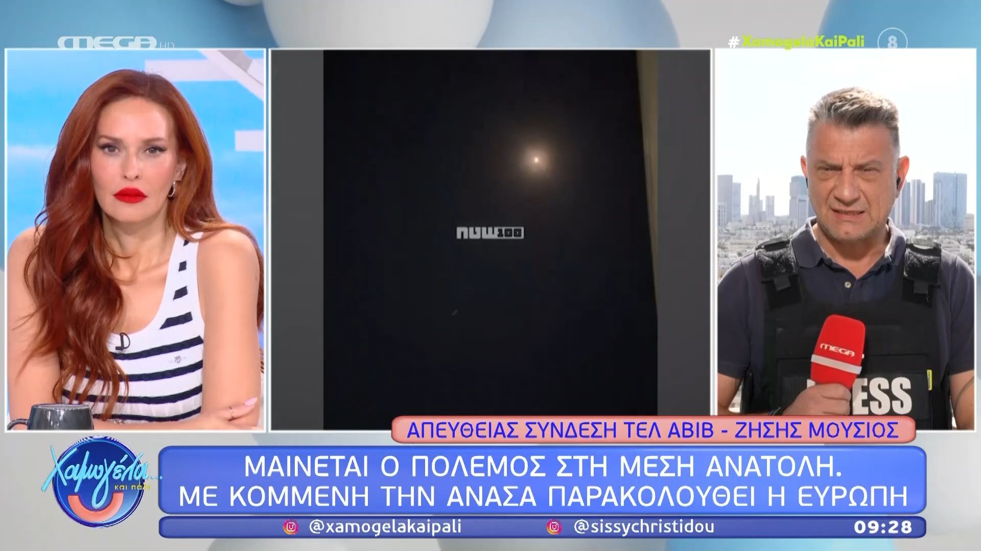 Συντονισμένη επίθεση χθες βράδυ από Ιράν και Λίβανο σε Ισραήλ