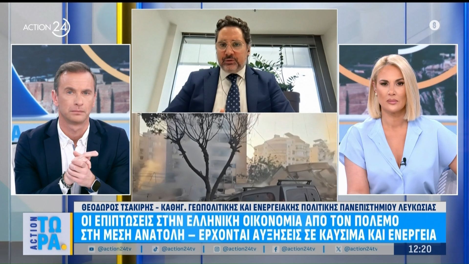 Θ. Τσακίρης για τις επιπτώσεις την εμπόλεμης κατάστασης στη Μέση Ανατολή στην οικονομία