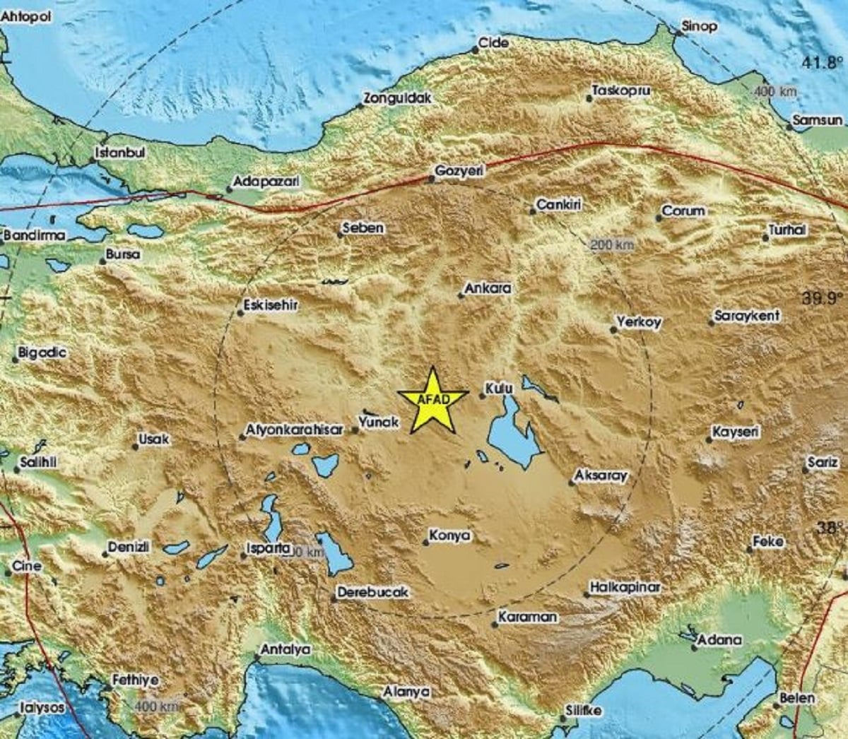 Σεισμική δόνηση 4 Ρίχτερ στην καρδιά της Τουρκίας