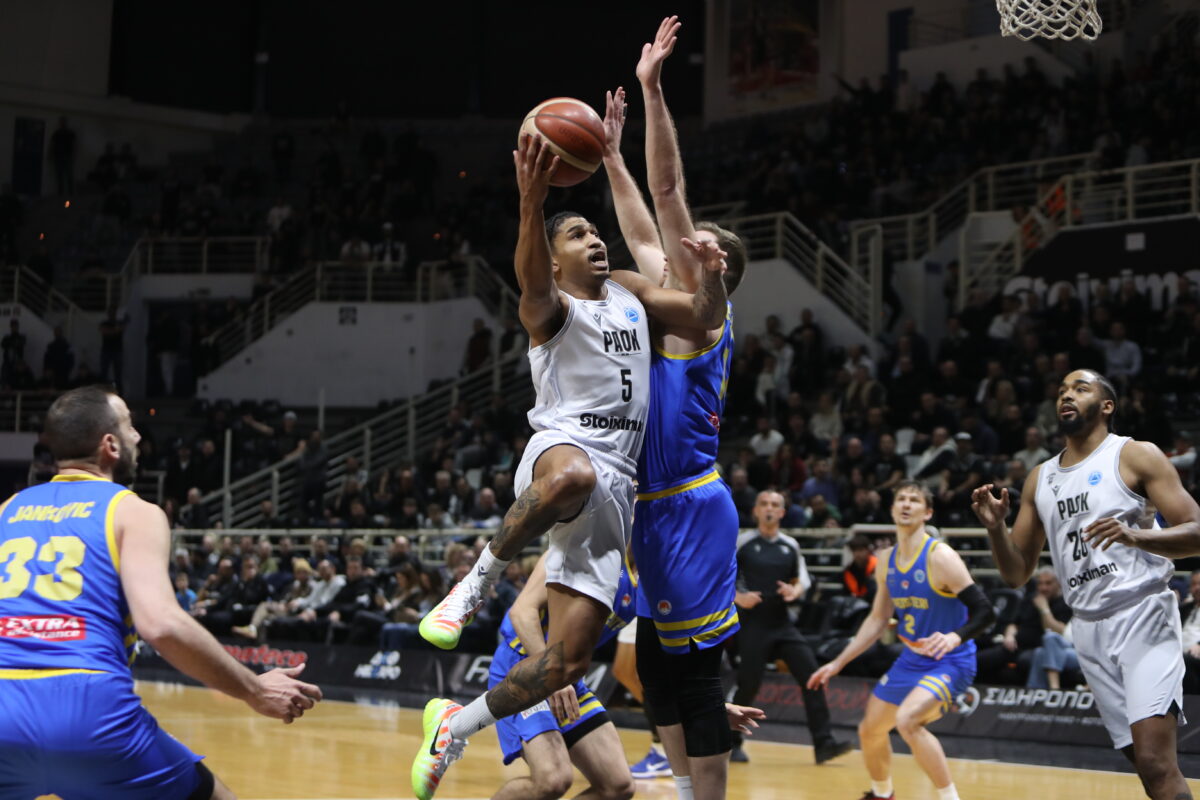 ΠΑΟΚ – Περιστέρι Betsson: 101-77: Οι Θεσσαλονικείς πλησιάζουν στους 4 του Europe Cup με εντυπωσιακό Ταϊρί