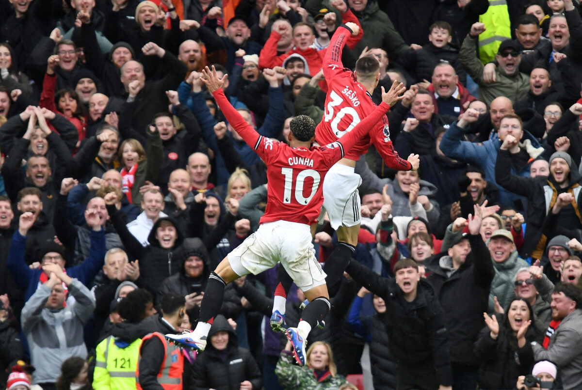 Premier League: Θρίαμβος με «τριάρα» για τη Μάντσεστερ Γιουνάιτεντ, ισοπαλία της Νότιγχαμ Φόρεστ με τη Φούλαμ