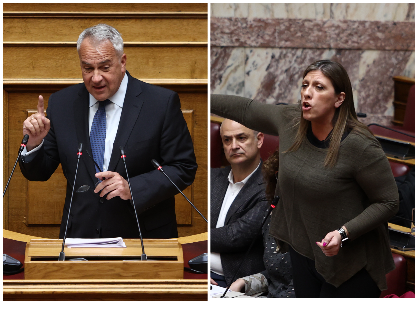 Βουλή: Η συνάντηση Κωνσταντοπούλου-Βορίδη στο περιστύλιο και η συζήτηση για αθώους και εισαγγελείς