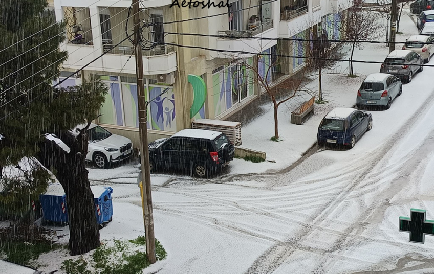 Πυκνό χαλάζι στη Χαλκιδική