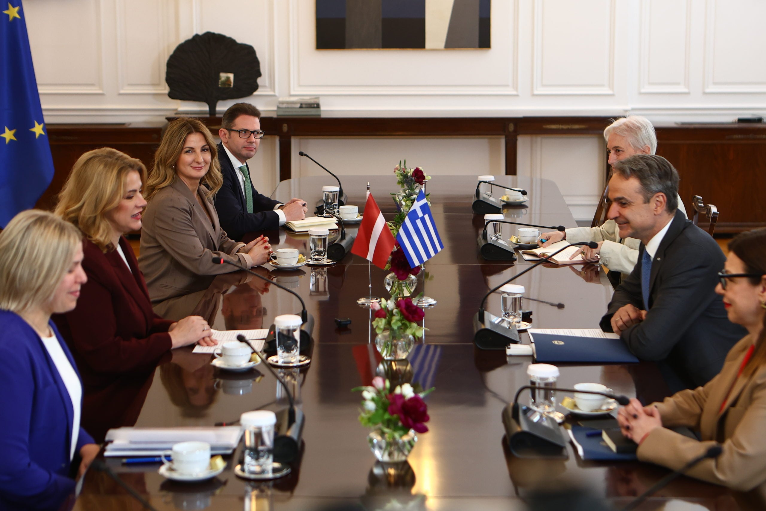 Μητσοτάκης: Συζήτηση με την Πρωθυπουργό της Λετονίας – «Μας φέρατε λίγη δροσιά»