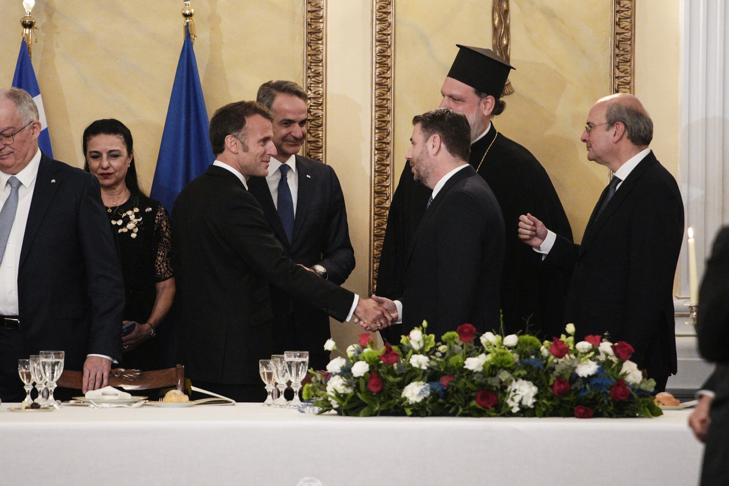 Προεδρικό Μέγαρο, Μακρόν, Τασούλας, Δείπνο