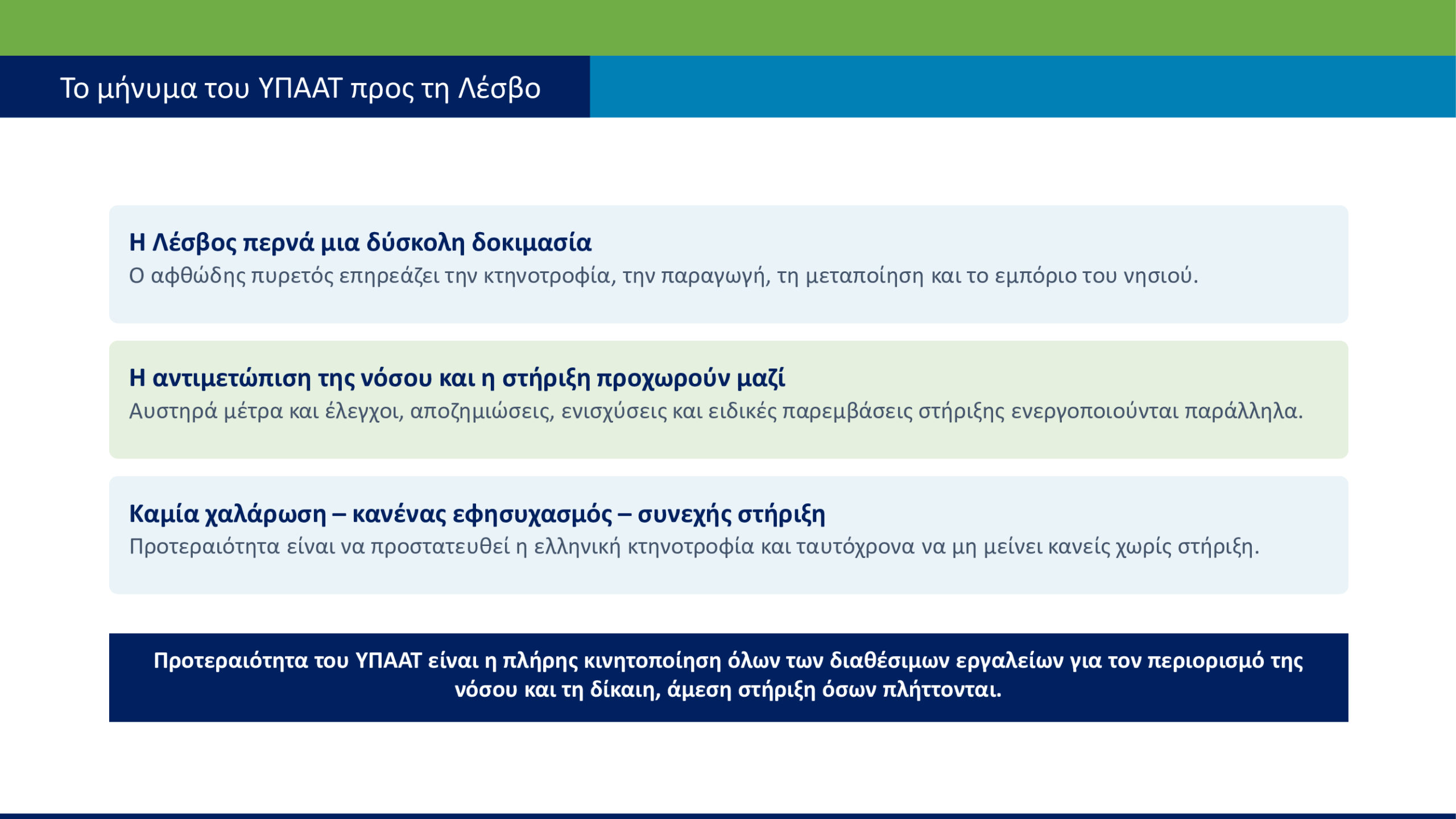 Λέσβος – Αφθώδης πυρετός: Έκκληση Σχοινά για τήρηση των μέτρων βιοασφάλειας – Επιπλέον στήριξη στους πληγέντες, χωρίς οικονομικό όριο