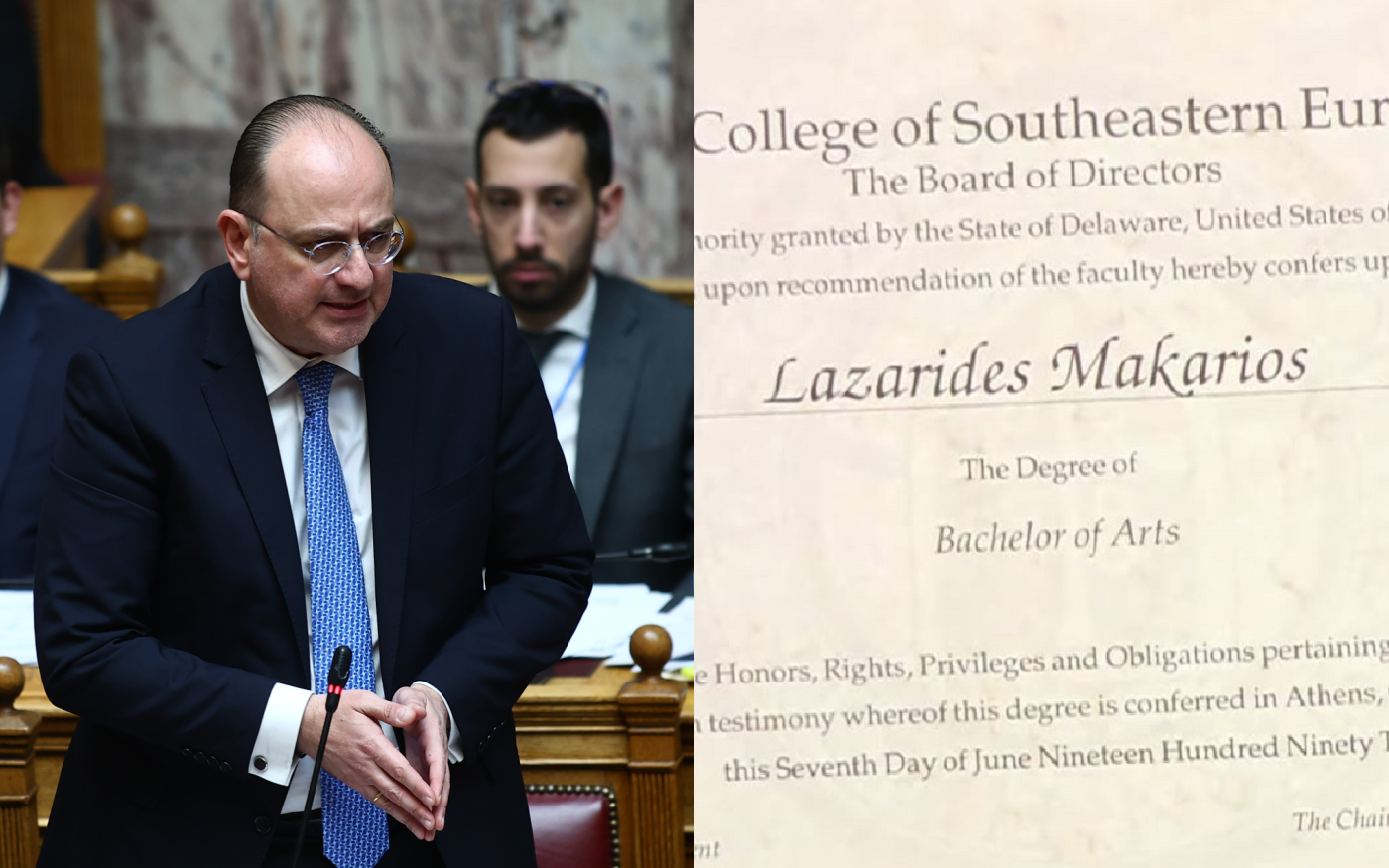 Αντιδράσεις στην πολιτική σκηνή για το πτυχίο του Μακάριου Λαζαρίδη – Η αντιπολίτευση απαιτεί την απομάκρυνσή του