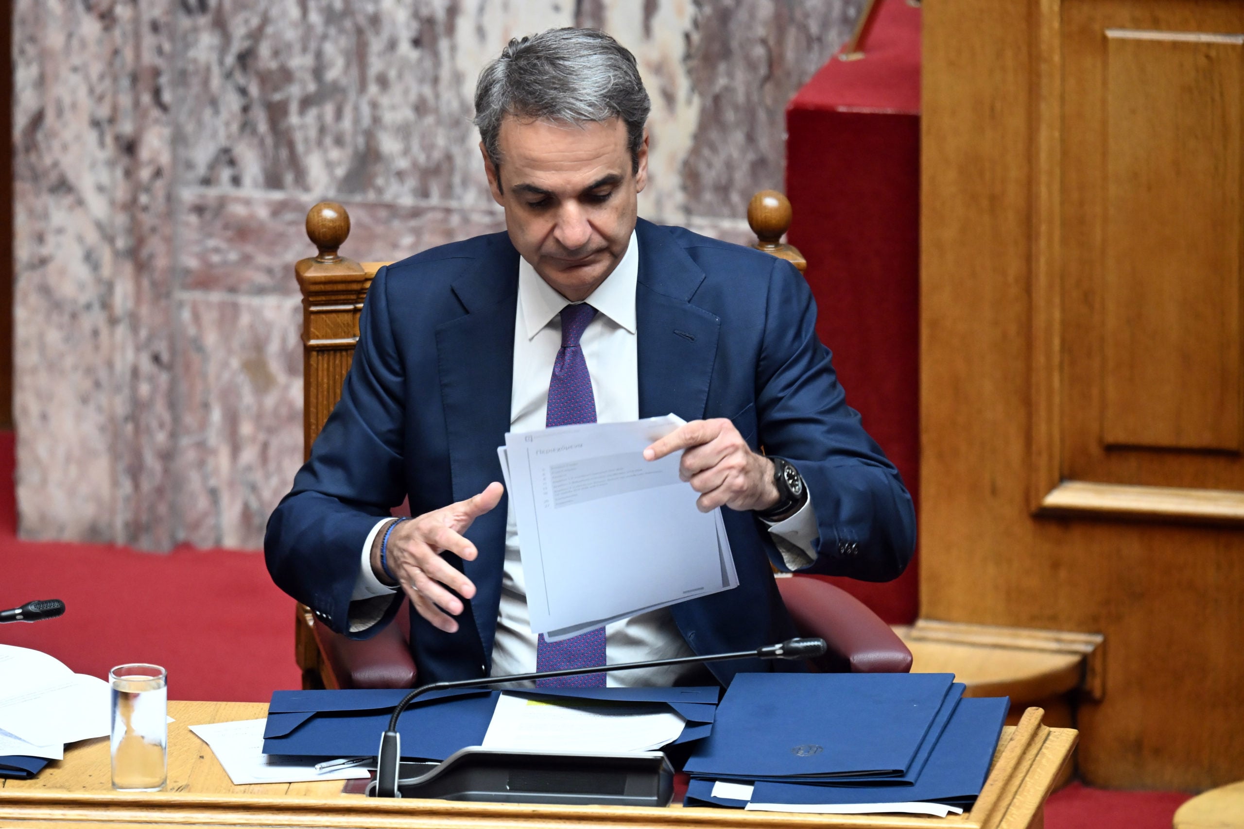 Ομιλία Μητσοτάκη στη Βουλή: Η κα Κωνσταντοπούλου δεν ανέφερε τίποτα για την κατάσταση του κ. Μυλωνάκη