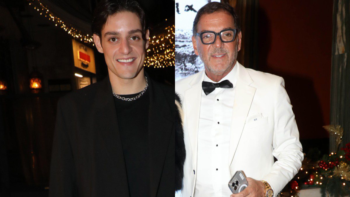 Ο Γιώργος Τσαγκαράκης με τον γιο του, Στέφανο