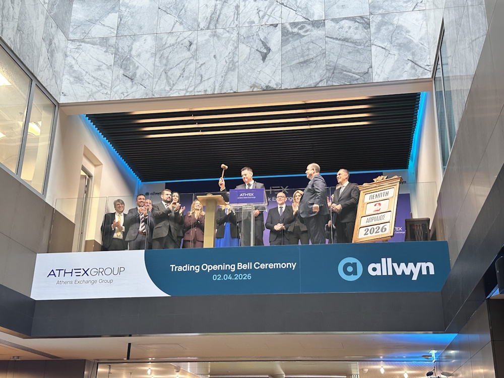 Φρέσκια αρχή για την Allwyn στο Χρηματιστήριο Αθηνών