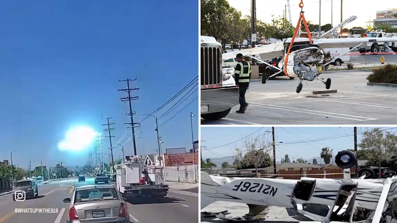 Βίντεο: Αεροσκάφος συγκρούεται με καλώδια ρεύματος στην Καλιφόρνια