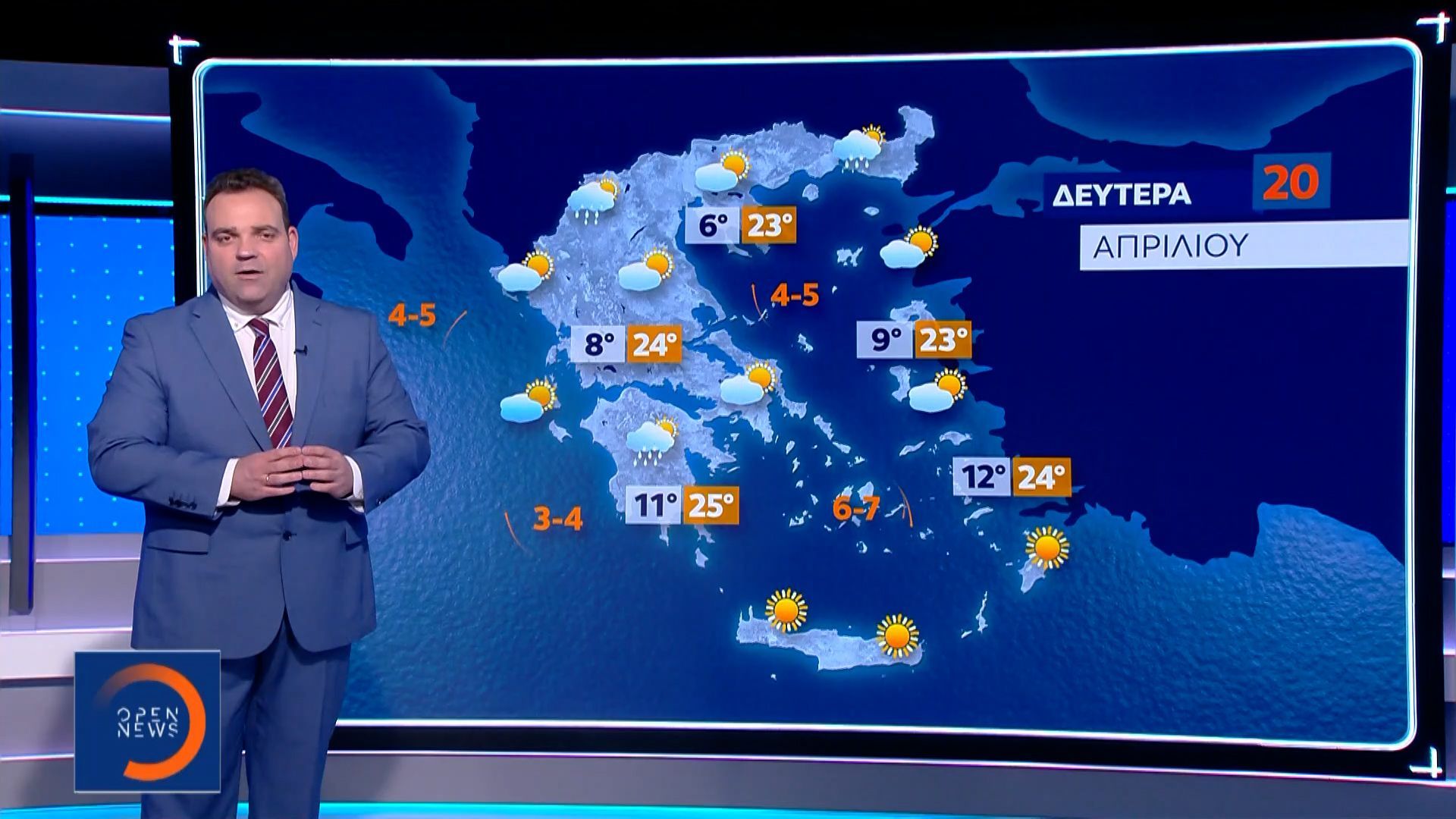 Δελτίο καιρού 19/04/2026