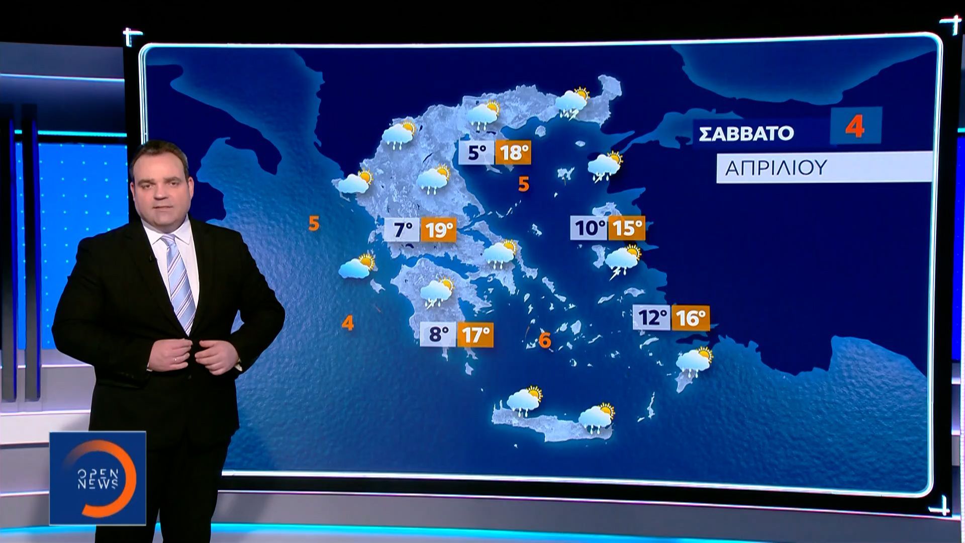 Δελτίο Καιρού 3/04/26