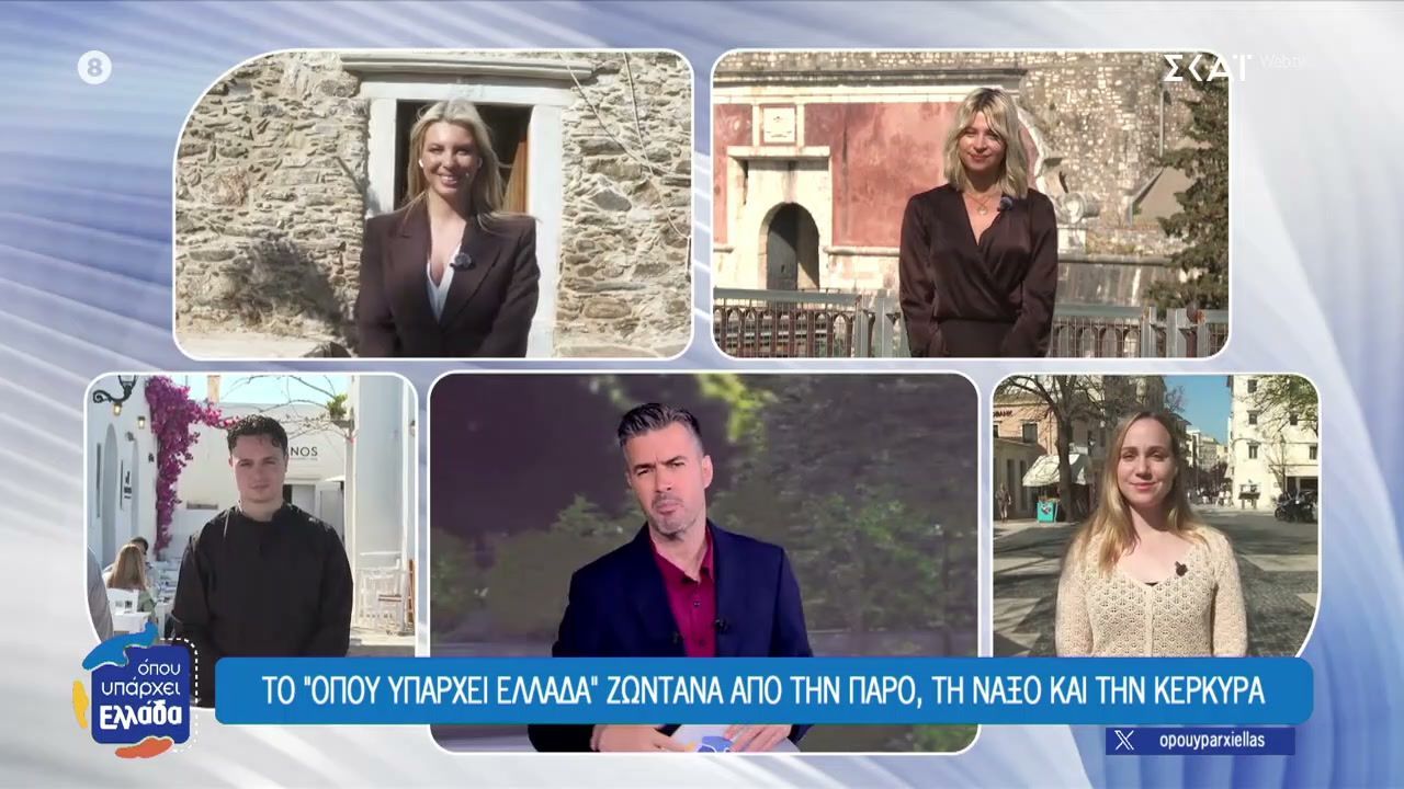 Σήμερα το “Όπου Υπάρχει Ελλάδα” βρίσκεται σε Κέρκυρα, Πάρο και Νάξο