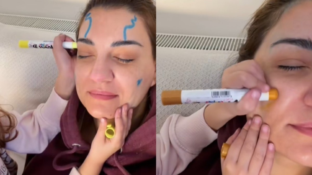 Home 73 Ελίνα Παπίλα: Εμπιστεύτηκε την κόρη της για πειράματα στο πρόσωπό της και δείτε το αποτέλεσμα – Βίντεο