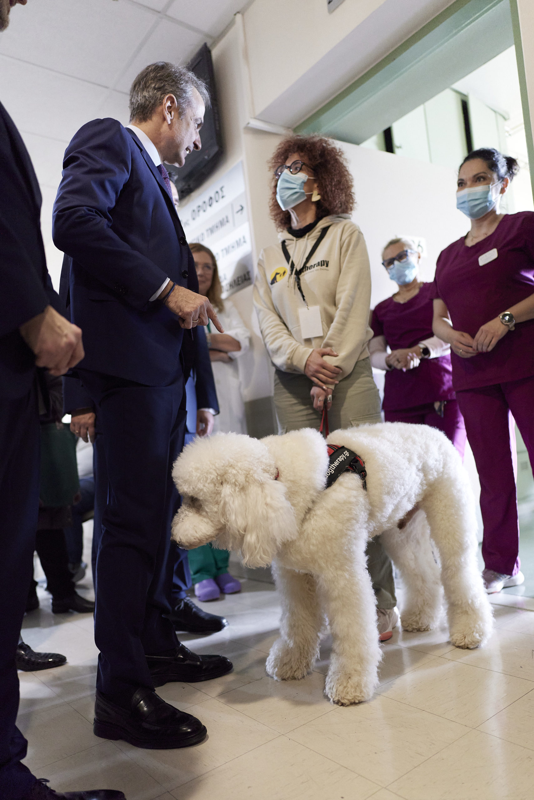 Επίσκεψη του πρωθυπουργού Κυριάκου Μητσοτάκη στο νοσοκομείο «Μεταξά»