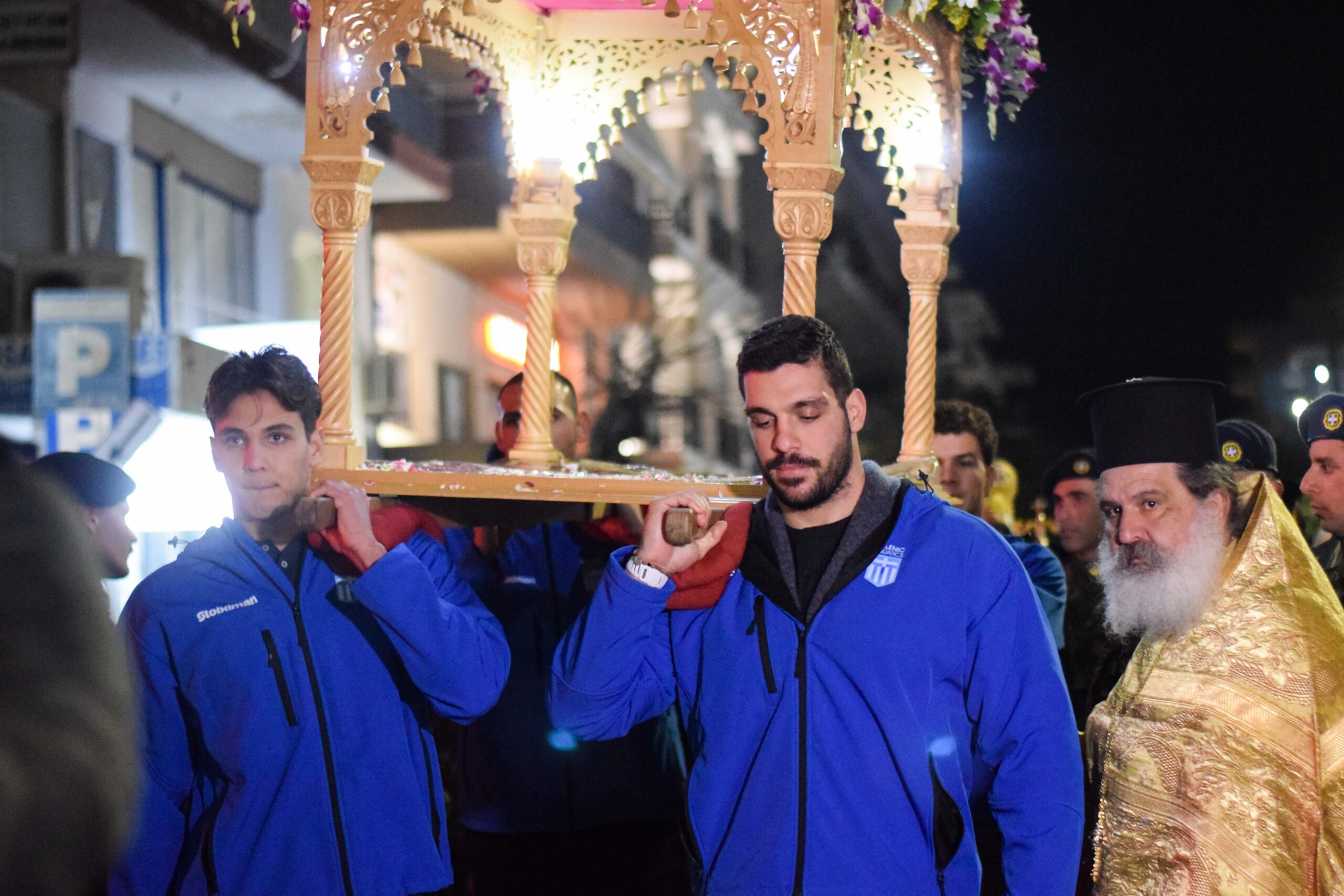 Η Εθνική ανδρών πόλο παρευρέθηκε στην Τελετή του Επιταφίου στην Αλεξανδρούπολη