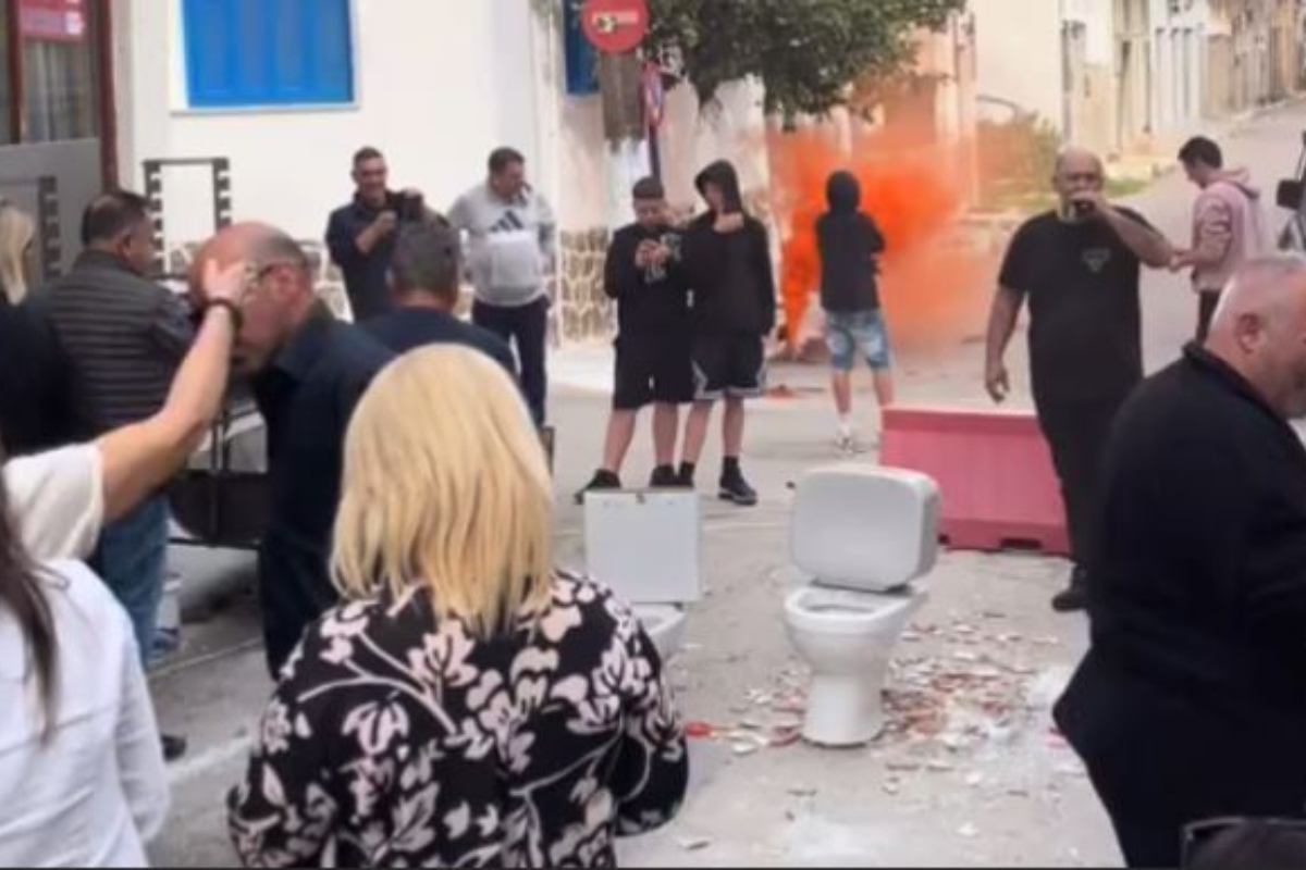 «Ηλία ρίχτο» στην Εύβοια: Έσπασαν πιάτα και λεκάνες με ηλεκτρικό δράπανο σε ανεπανάληπτο γλέντι