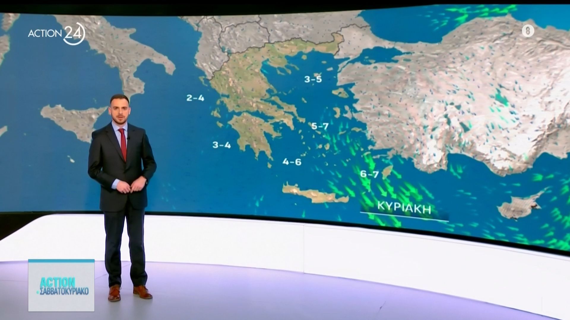 Η αναλυτική πρόγνωση του καιρού  για την αρχή της εβδομάδας, Κυιρακή 19/4