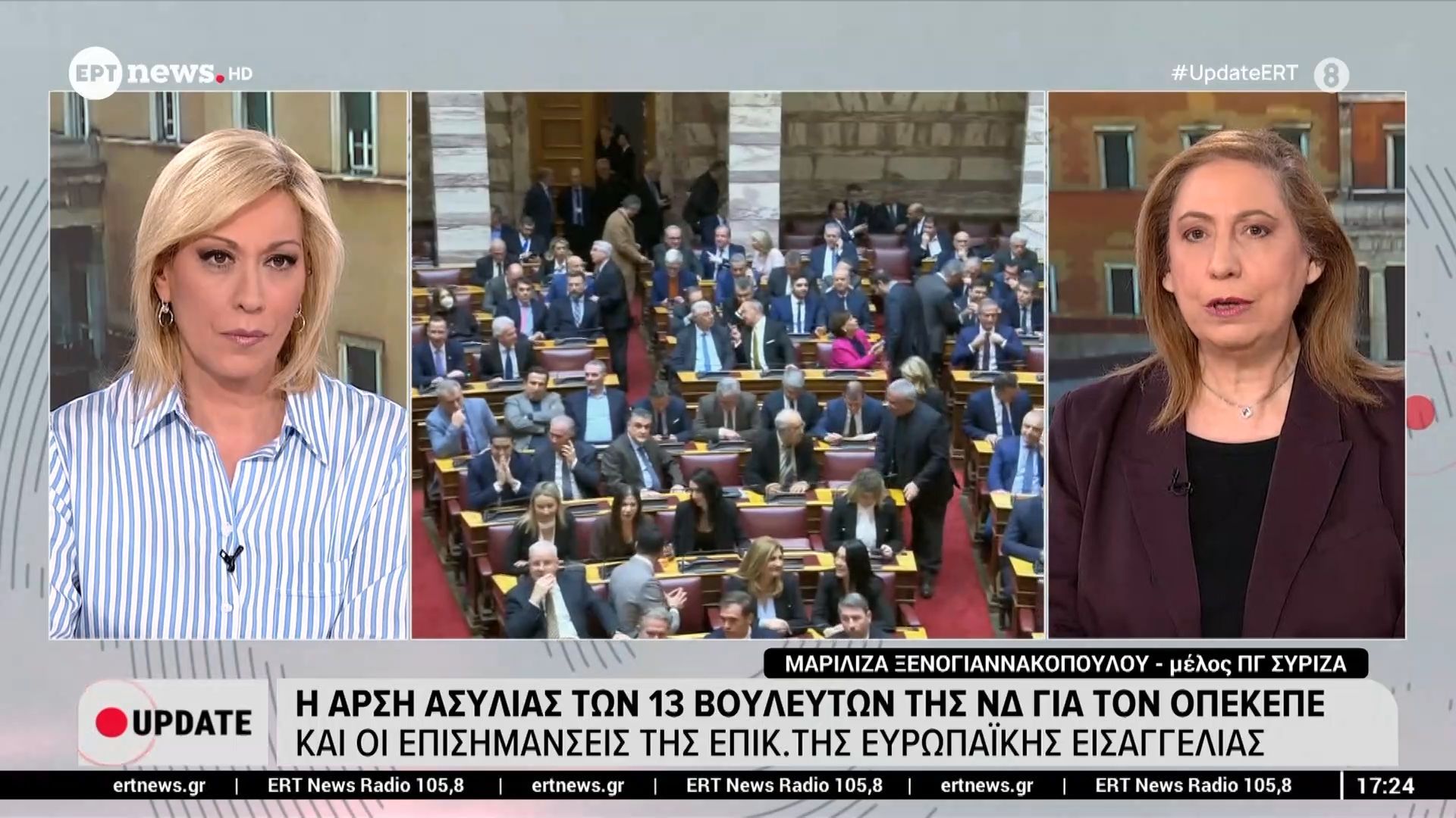 Η Μαριλίζα Ξενογιαννακοπούλου (μέλος ΠΓ ΣΥΡΙΖΑ) στο «Update»