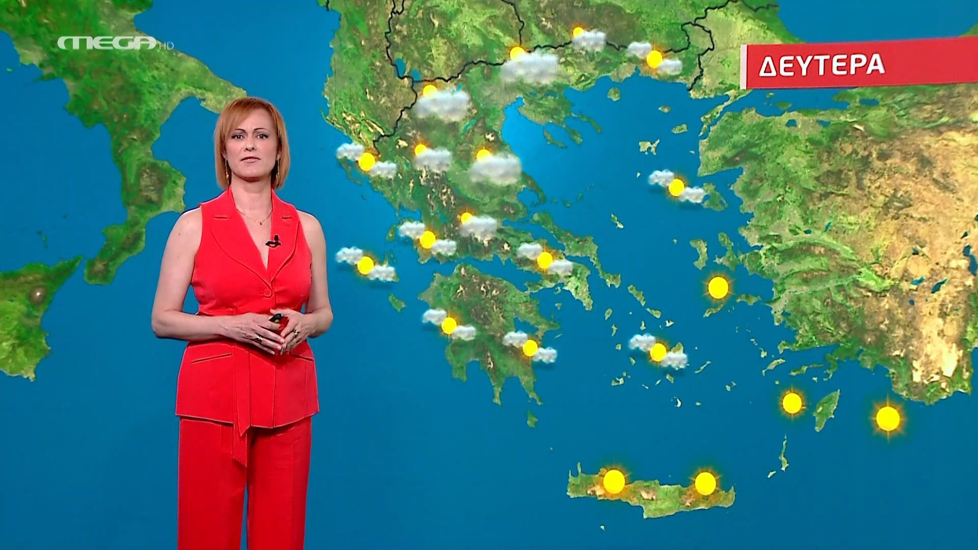 Η πρόγνωση του καιρού της Δευτέρας