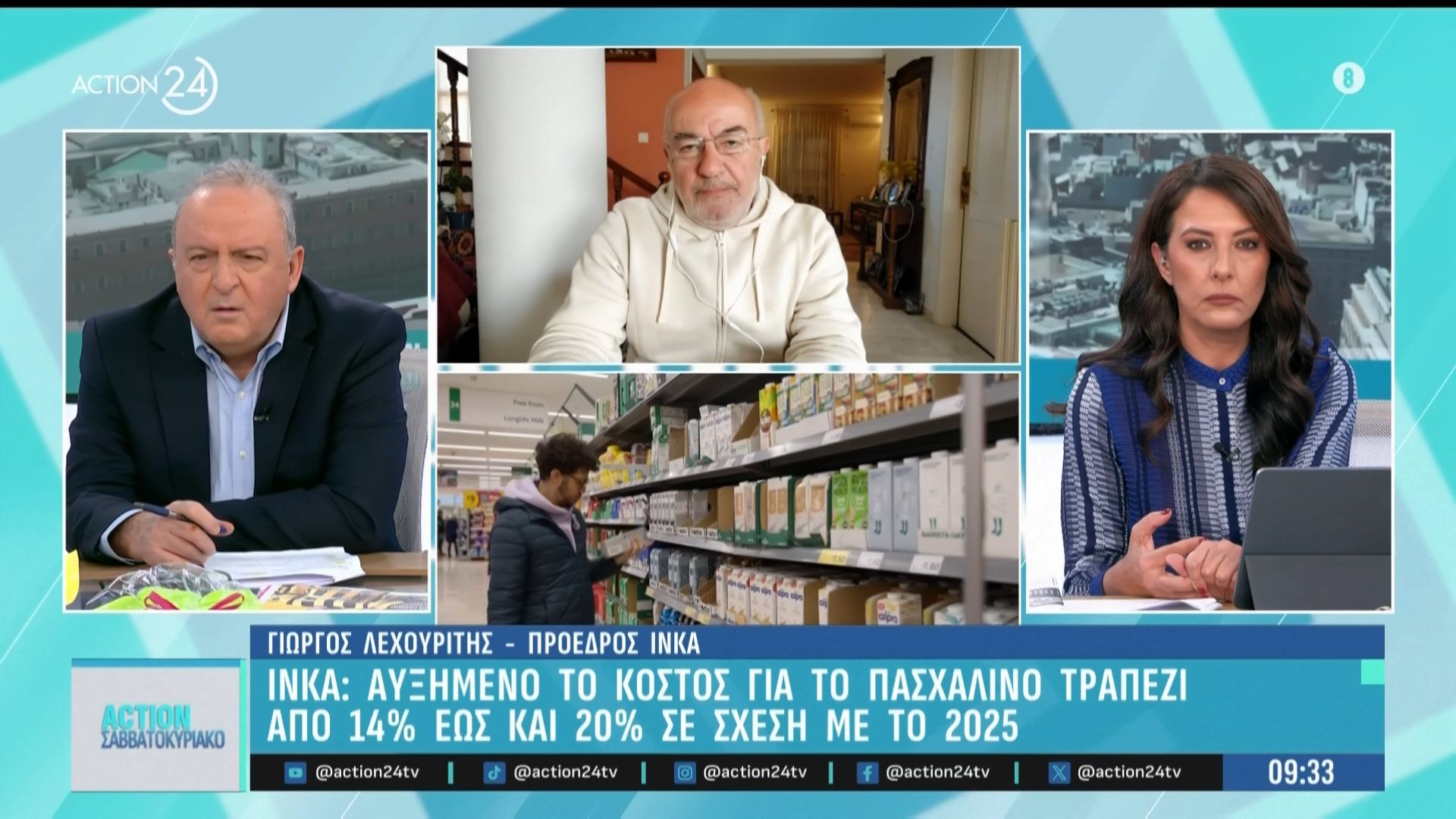 ΙΝΚΑ: Αυξημένο το κόστος για το πασχαλινό τραπέζι – Από 14 % έως και 20% σε σχέση με το 2025