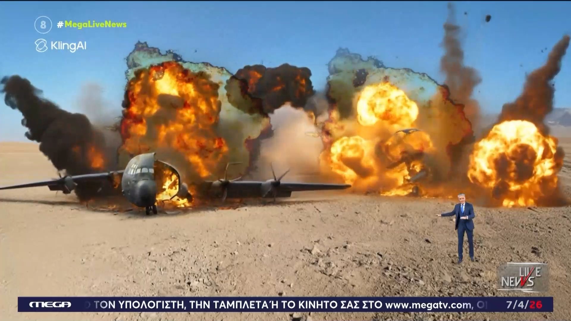 Home 84 Ιράν: Η τρομερή αναπαράσταση του Live News για την επιχείρηση διάσωσης του Αμερικανού πιλότου