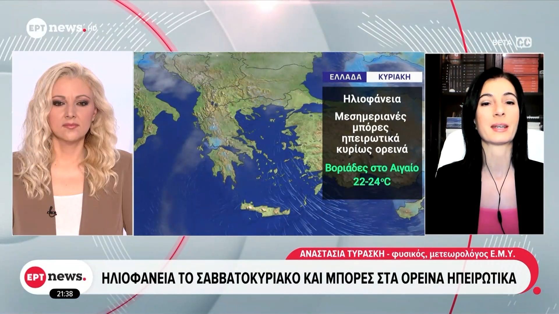 Καιρός: Συννεφιά και βοριάδες έως 8 μποφόρ στο Αιγαίο – Ηλιοφάνεια το Σαββατοκύριακο και μπόρες στα ορεινά ηπειρωτικά