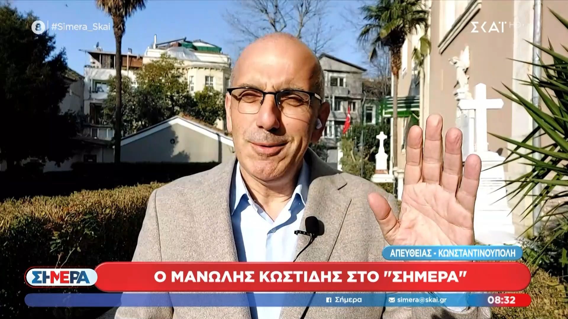 Καμπάνα ορθόδοξου ναού διέκοψε τον Μ. Κωστίδη: «Ας ακούσουμε λίγο, με συγκινεί πάντα»