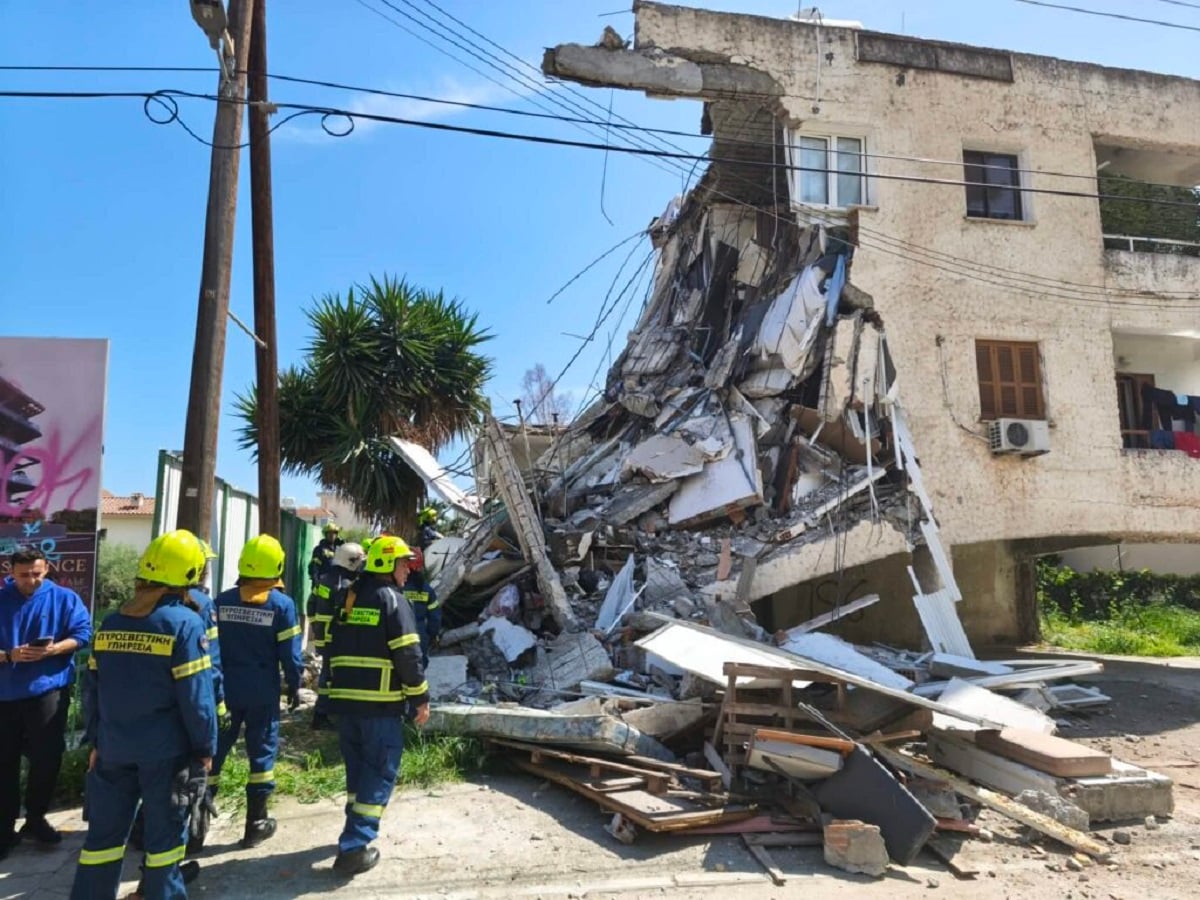 Δραματική εξέλιξη στην Κύπρο: Βρέθηκε νεκρός στα ερείπια του κατεστραμμένου κτιρίου