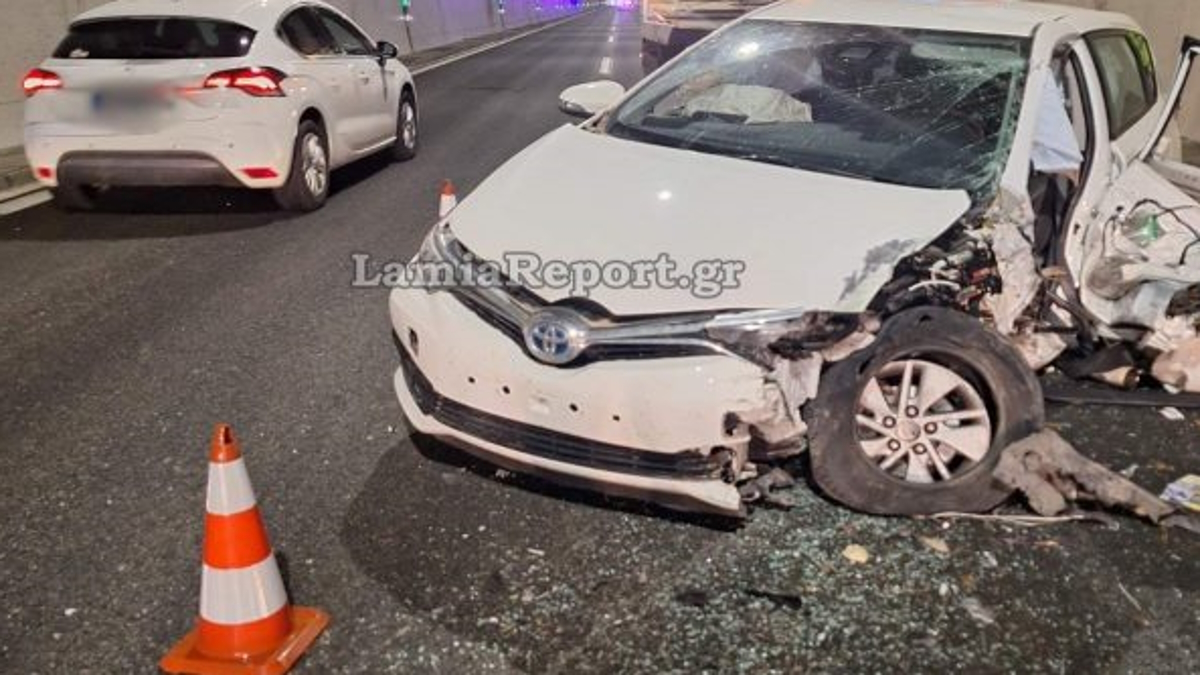 Σοβαρό τροχαίο με εγκλωβισμένους σε σήραγγα της εθνικής οδού Αθηνών – Λαμίας
