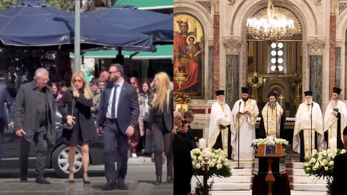 Αποχαιρετισμός στη Μαρινέλλα: Η παρουσία της Μαριάννας Λάτση στην τελετή