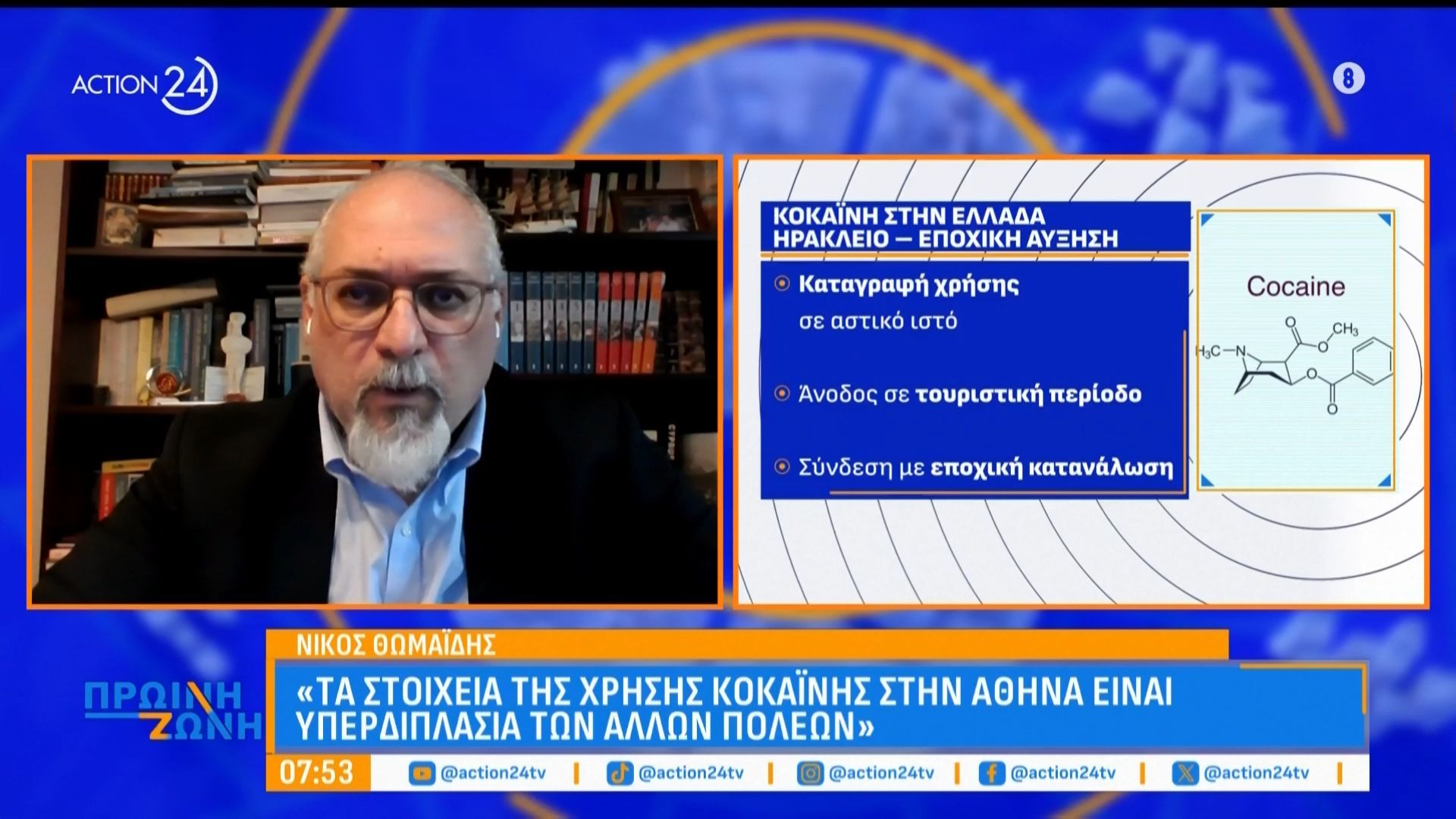 Ν. Θωμαϊδης: «Τα στοιχεία χρήσης ναρκωτικών στην Αθήνα είναι υπερδιπλάσια»