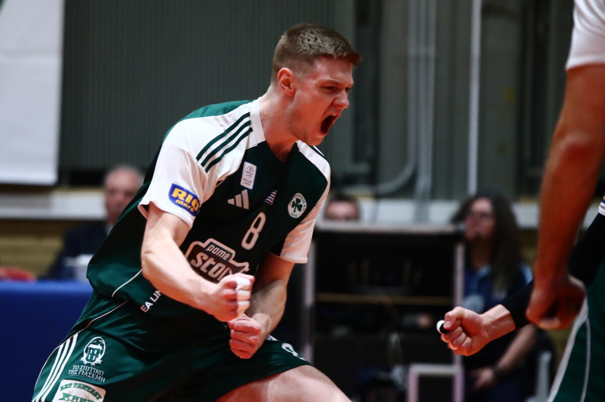 Παναθηναϊκός – Ολυμπιακός 3-0: Με εντυπωσιακή εμφάνιση στους τελικούς της Volley League οι πράσινοι