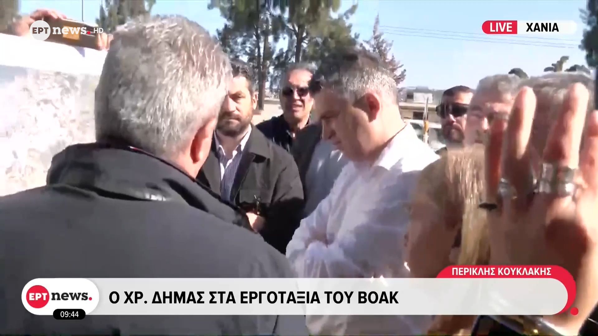 Ο Χρήστος Δήμας στα εργοτάξια του ΒΟΑΚ