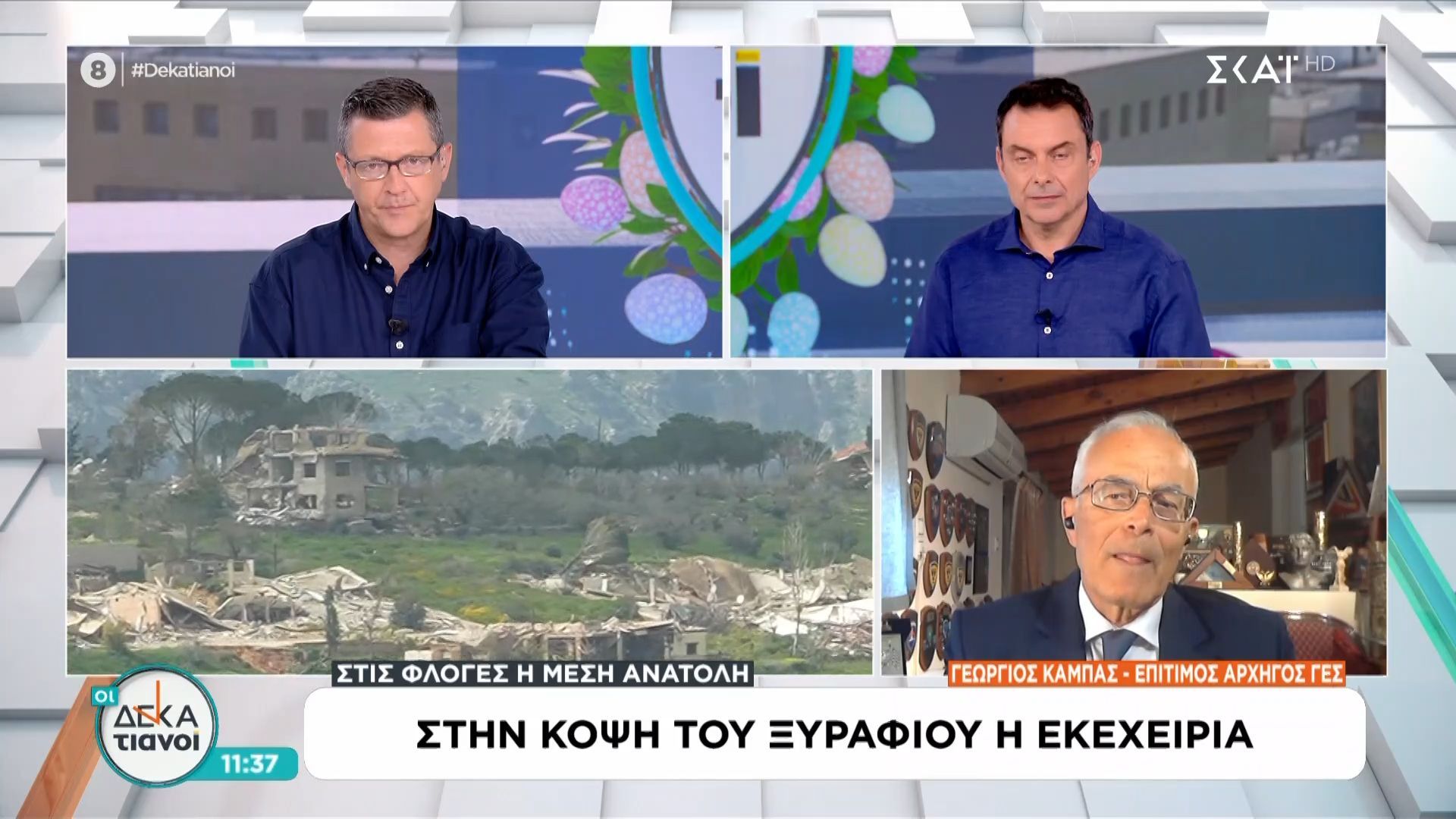 Ο Επίτιμος Αρχηγός ΓΕΣ, Γ. Καμπάς μιλάει για την Μέση Ανατολή