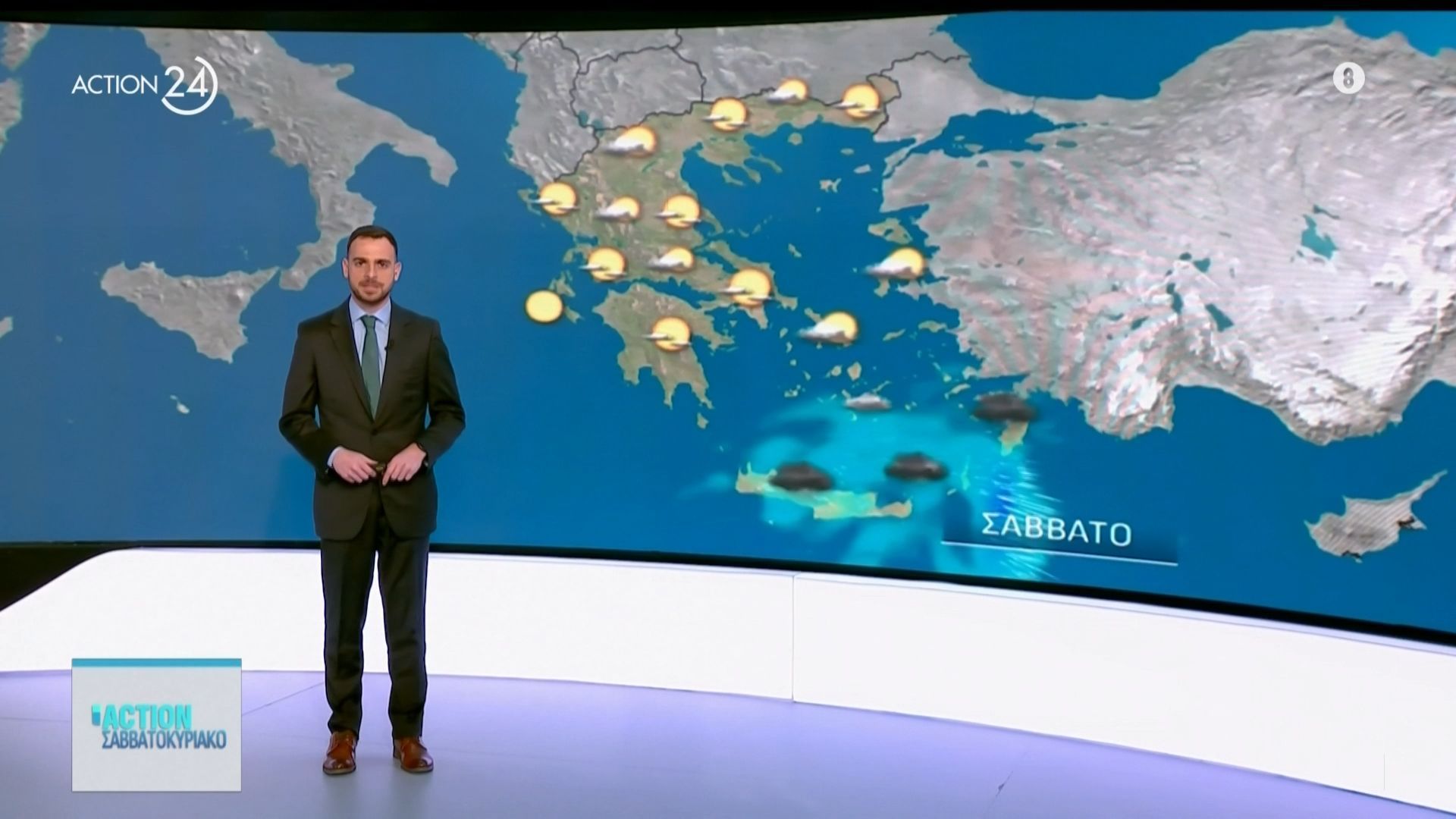 Ο καιρός για το Σάββατο 25/04