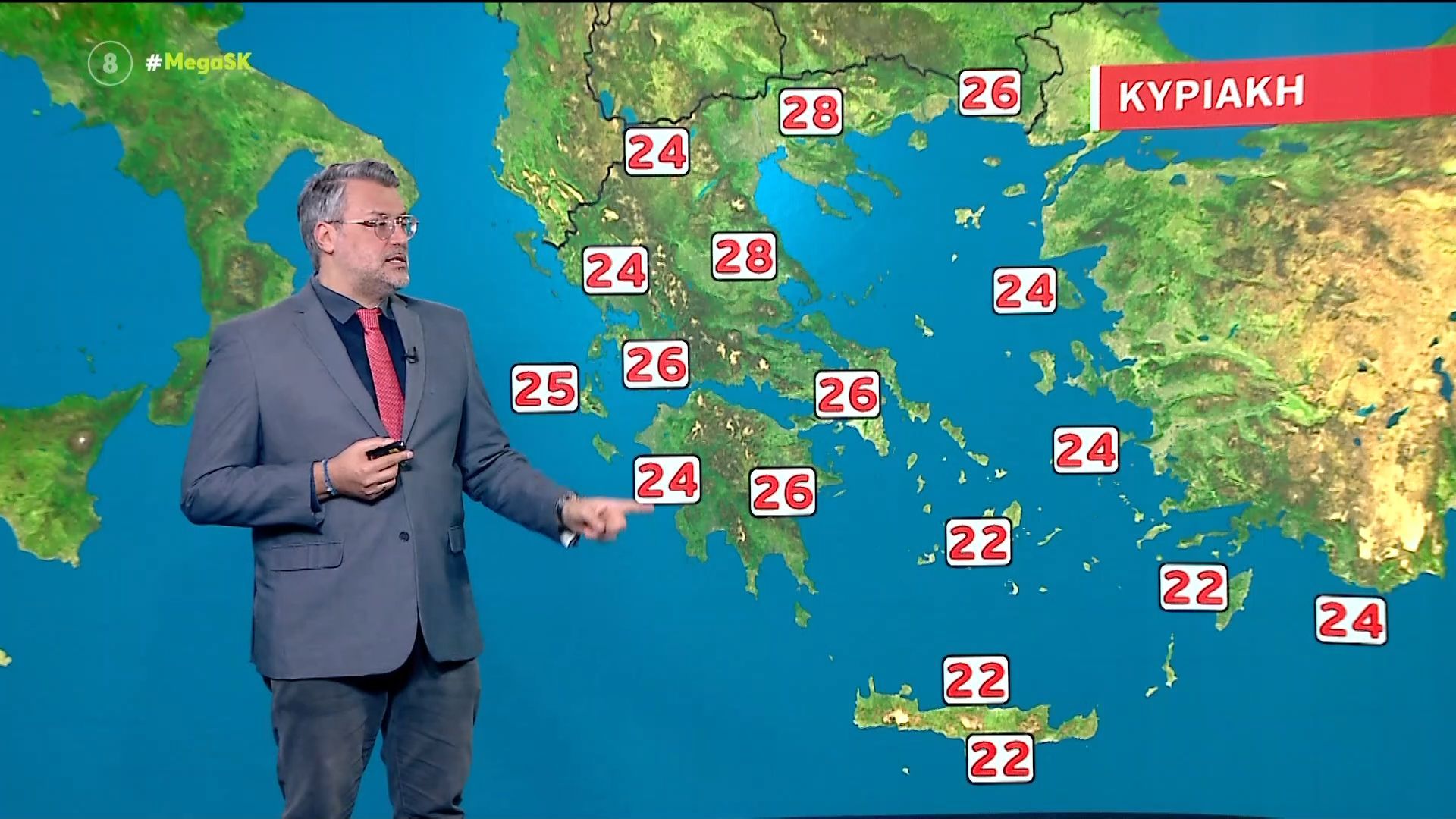 Ο καιρός σήμερα, Κυριακή 26/4