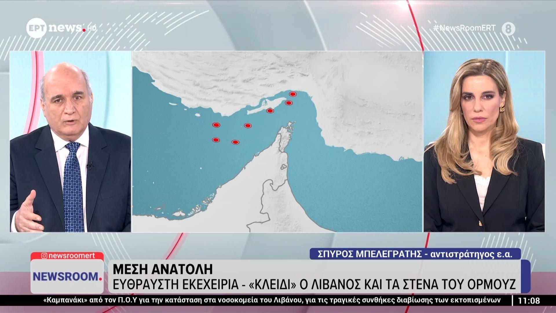 Ο Σπύρος Μπελεγράτης στο «Newsroom»