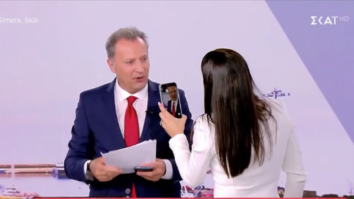 Επικό περιστατικό με Οικονόμου & Λατινοπούλου στον ΣΚΑΪ: «Με χτυπήσατε; Θα σας καταγγείλω»